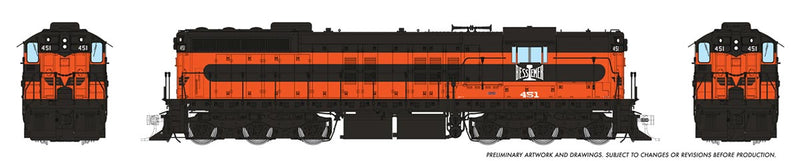 PREORDER Rapido 050201 HO EMD SD7 High Nose - Standard DC -- Bessemer & Lake Erie