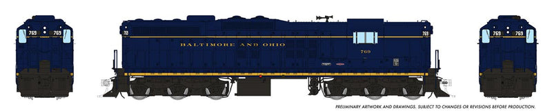 PREORDER Rapido 050216 HO EMD SD9 High Nose - Standard DC -- Baltimore & Ohio