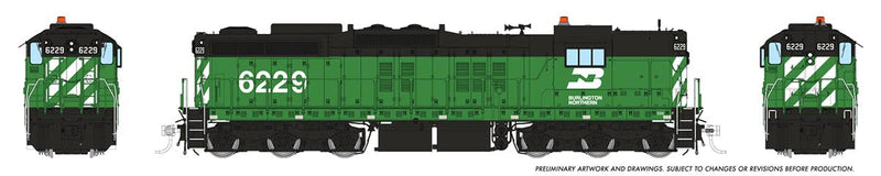 PREORDER Rapido 050627 HO EMD SD9 High Nose - ESU LokSound and DCC -- Burlington Northern