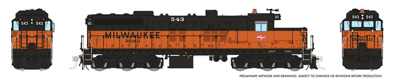 Rapido 050630 HO EMD SD10 Low Nose - ESU LokSound and DCC -- Milwaukee Road