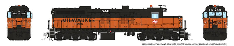 PREORDER Rapido 050231 HO EMD SD10 Low Nose - Standard DC -- Milwaukee Road