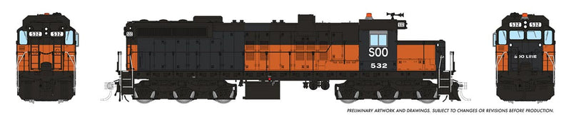 PREORDER Rapido 050234 HO EMD SD10 Low Nose - Standard DC -- Soo Line