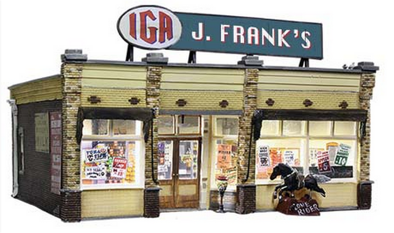 Woodland Scenics BR5050 J. Frank's Grocery, HO Scale