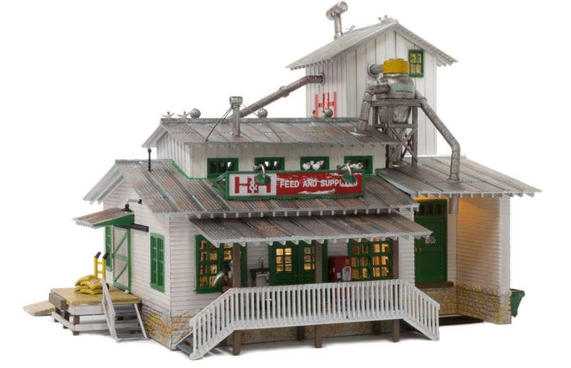 Woodland Scenics 5859 H&H Feed Mill, O Scale