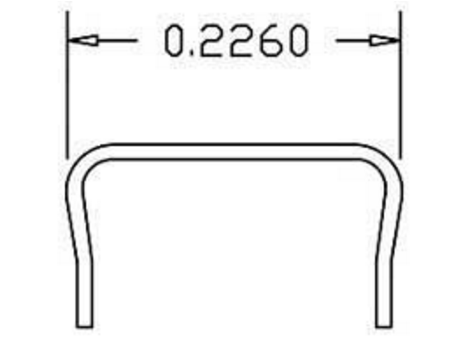 Cal-Scale Train Parts 506 Grab Irons 0.12 Wire 12Pk, HO