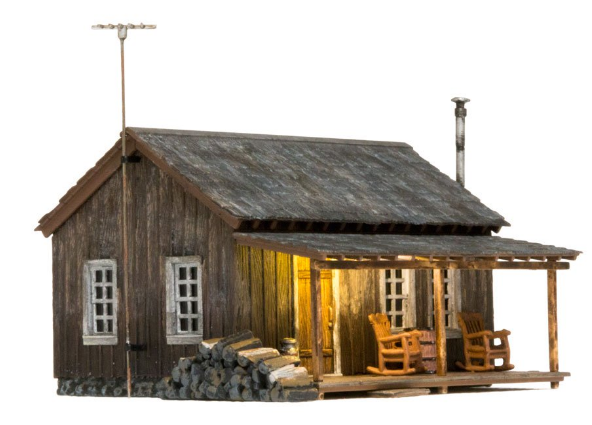 Woodland Scenics 5869 Rustic Cabin, O Scale