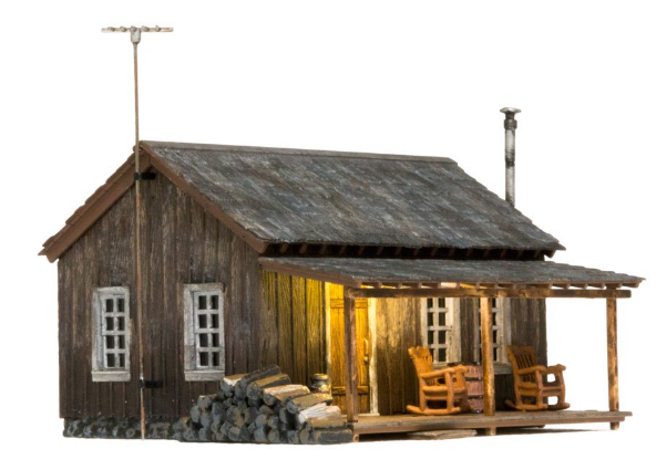 Woodland Scenics 5065 Rustic Cabin, HO Scale