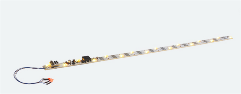 LokSound By ESU 50703  LED lighting strip with taillight, 380mm, 32 LEDs, white/yellow, PowerPack, G Scale