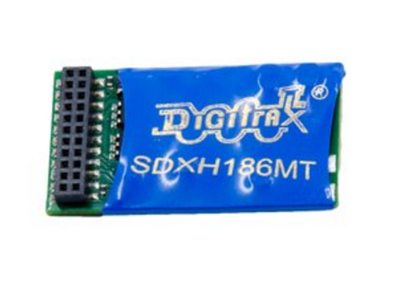 Digitrax 5092 SDXH186MT Premium 16-Bit SoundFX Mobile Decoder with 21MTC interface, HO