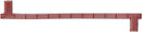 Kadee KAD2010 50' Apex Running Board -- Oxide Red, HO Scale