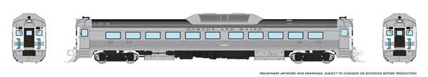 PREORDER Rapido 516004 N Budd RDC-1 Phase 2 - Standard DC -- Boston & Maine (McGinnis Scheme)