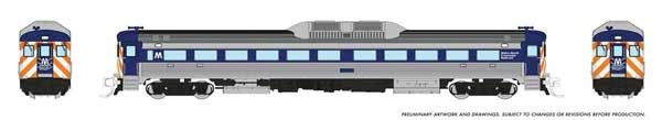 PREORDER Rapido 516008 N Budd RDC-1 Phase 1 - Standard DC -- MTA Metro North