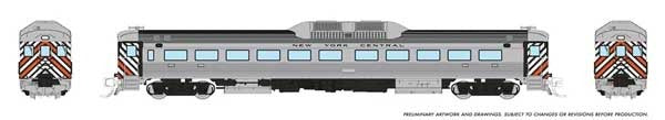 PREORDER Rapido 516010 N Budd RDC-1 Phase 1 - Standard DC -- New York Central (silver with stripes)