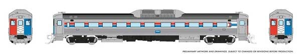 PREORDER Rapido 516501 N Budd RDC-1 Phase 1 - Sound and DCC -- Amtrak (Phase II, silver, red, blue, white)