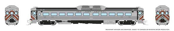 PREORDER Rapido 516510 N Budd RDC-1 Phase 1 - Sound and DCC -- New York Central (silver with stripes)