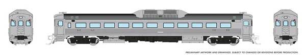 PREORDER Rapido 516595 N Budd RDC-1 Phase 2 - Sound and DCC -- Painted, Unlettered (stainless)