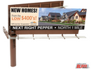 BLMA Models 520 Modern Billboard - Dual Sides (Assembled), N Scale