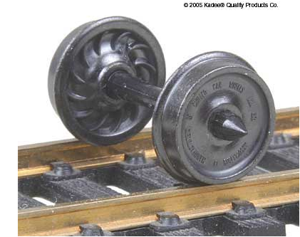 Kadee 523  33" Diameter Ribbed "Standard" Wheelsets - Code 110 (12 Sets)