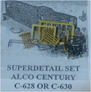 Cal-Scale Train Parts 521 Grab Iron Detail Kits ALCO Century Series C-628 or C-630 - See more at: http://www.collector-modeltrains.com/dash/universe/c