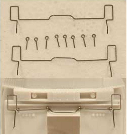 Cal-Scale Train Parts 522 Coupler Lift Bar Sw Gp Sd 2 Pack, HO