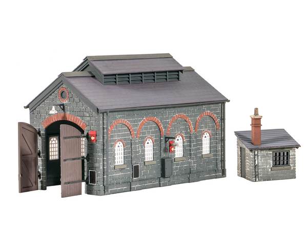 Ratio 522 Engine Shed and Hut, HO Scale