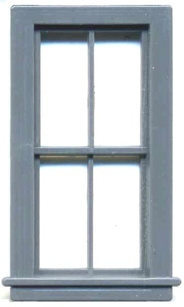 San Juan Details (formerly Grandt Line) 5311 Double-Hung Window -- Scale 35 x 66"  88.9 x 168cm pkg(8), HO Scale