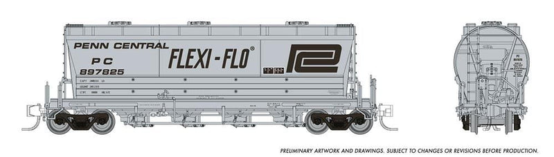 Rapido 533004 N Flexi Flo Hopper (Late): PC - Billboard Repaint: 6-Pack