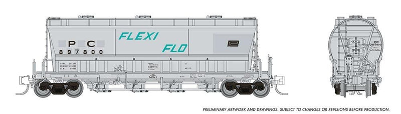 Rapido 533005A N Flexi Flo Hopper (Early): PC - Ex-NYC Patchout: Single Car