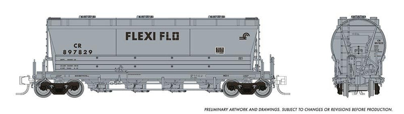 Rapido 533006A N Flexi Flo Hopper (Late): CR - Flexi Flo Hopper Repaint: Single Car