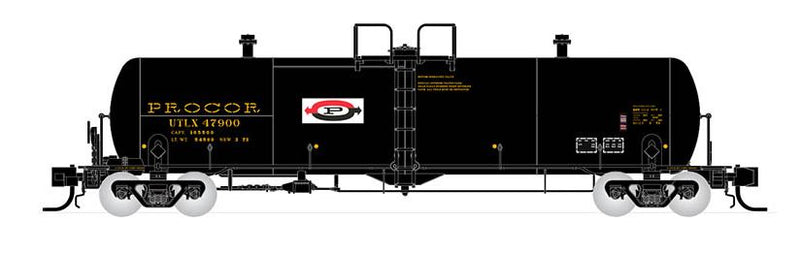 Rapido N Procor 20K gal Tank Car: UTLX As Delivered Split P Logo - Single Car - random car #