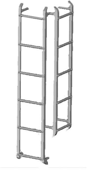 Rapido 102054  WOOD REEFER LADDERS 4, HO