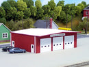 PikeStuff 0192 Fire Station Red HO 541-0192, HO Scale