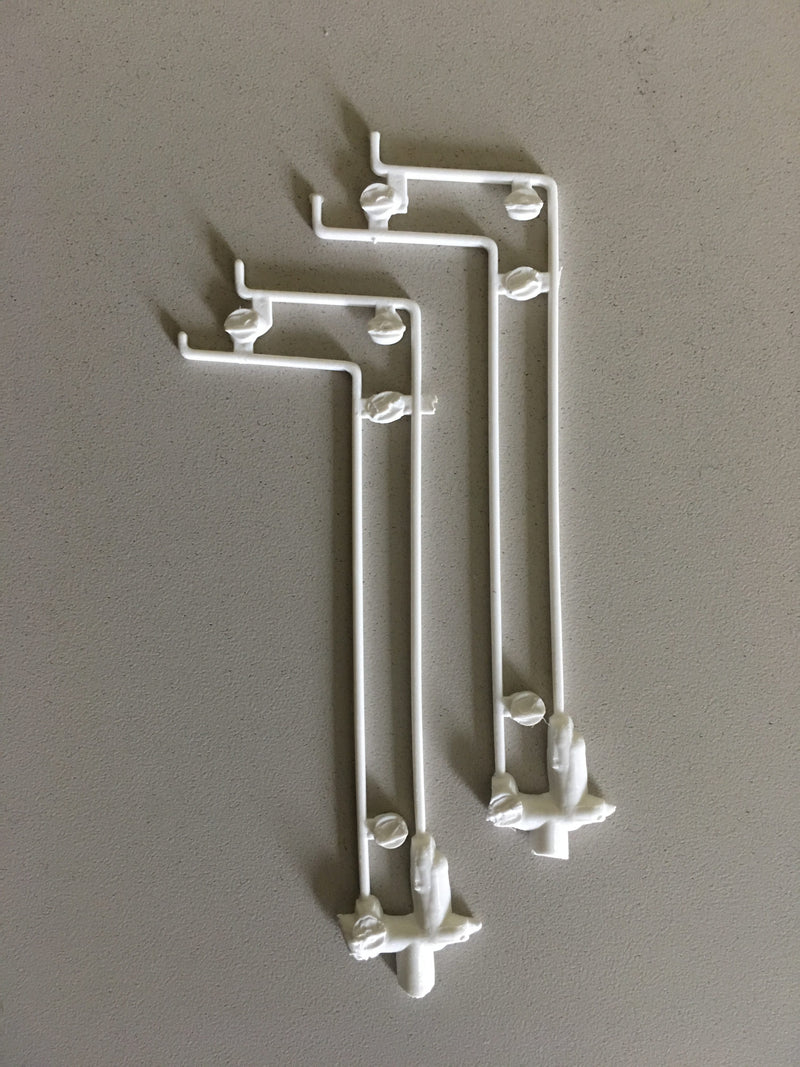 PikeStuff 1116 Downspouts 5â€² Overhang, HO Scale