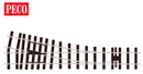Peco 552-SL-995 Turnout, Medium Radius, Right Hand, G