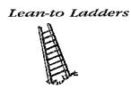 JL Innovative Design 555 Custom Ladders - 10' Lean-To Ladders, HO Scale