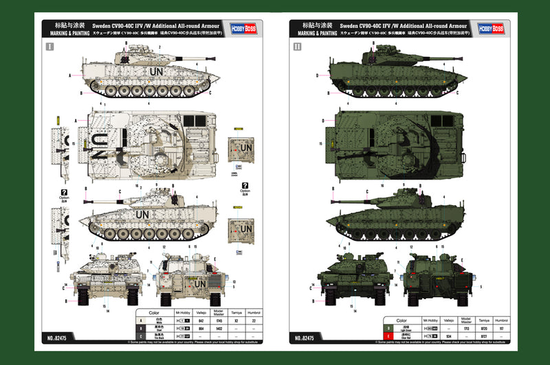 HobbyBoss Swedish CV90-40C IFV /W Additional All-round Armour 82475 1:35