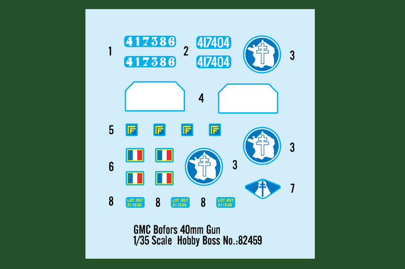 HobbyBoss GMC Bofors 40mm Gun 82459 1:35