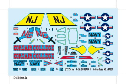 HobyBoss A-7A CORSAIR II 87201 1:72