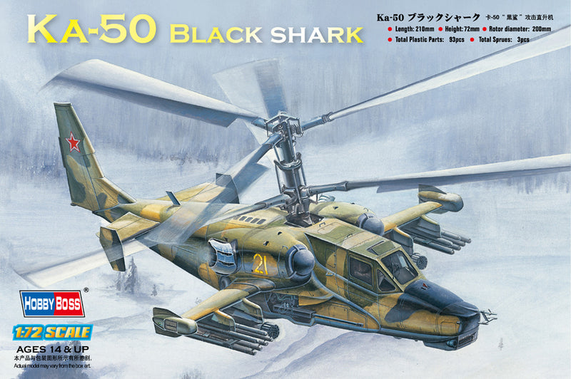 HobyBoss Ka-50 Black shark Attack Helicopter 87217 1:72