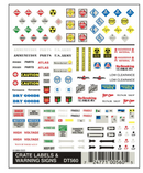 Woodland Scenics 560 Crate Labels And Warning Signs