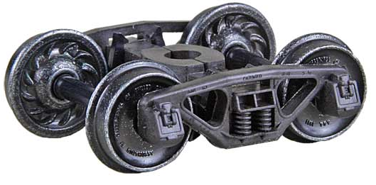 Kadee 565 HGC Bettendorf 50-Ton Self Centering Trucks - ribbed, HO