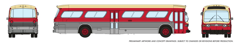 Rapido 573006 1/160 New Look Bus - Toronto (Maroon), N Scale