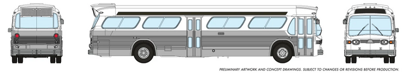 Rapido 573098 1/160 New Look Bus - Generic White, N Scale