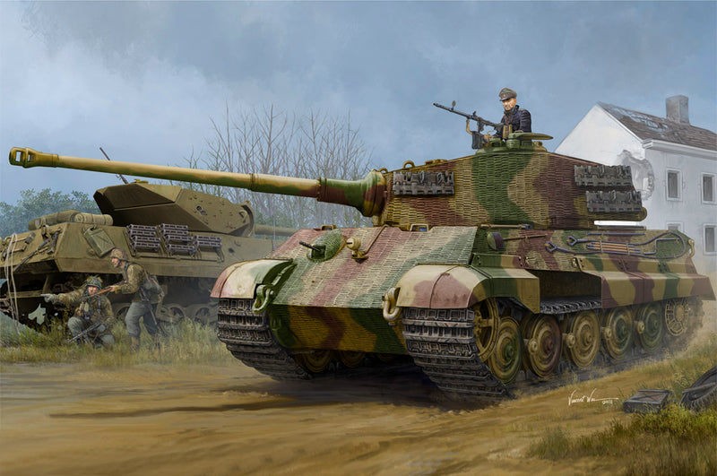 HobbyBoss Pz.Kpfw.VI Sd.Kfz.182 Tiger II (Henschel 1944 Production) w/ Zimmerit 84531 1:35