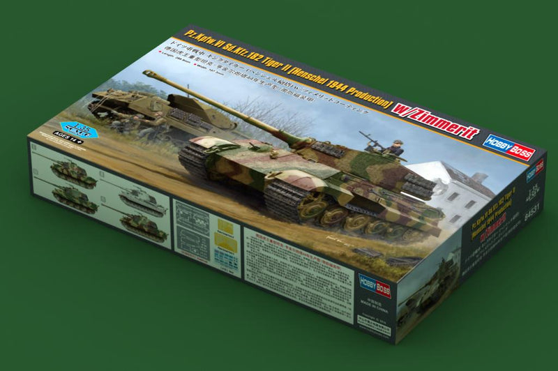 HobbyBoss Pz.Kpfw.VI Sd.Kfz.182 Tiger II (Henschel 1944 Production) w/ Zimmerit 84531 1:35