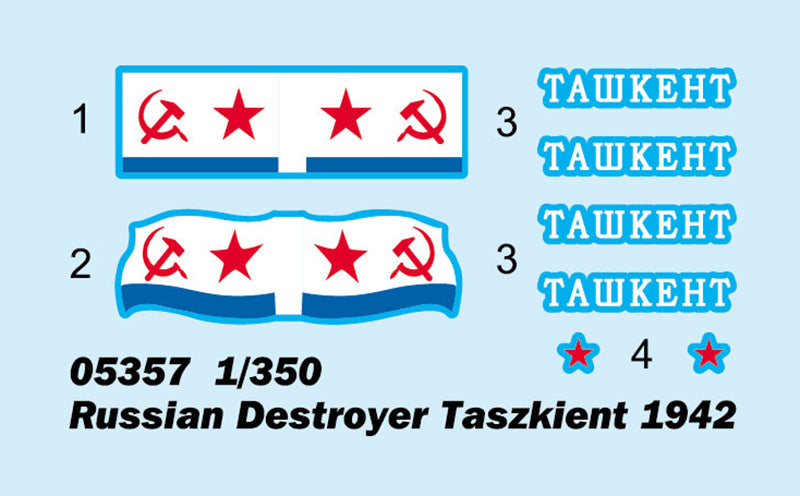 Trumpeter 05357 Russian Destroyer Taszkient 1942 1:350