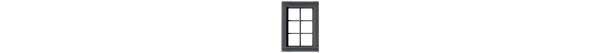 Tichy Train Group 8323 6-Pane Window with Precut Glazing -- 25 x 36" Scale, Fits .315 x .435" Opening, pkg(12), HO Scale