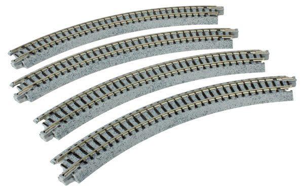 Kato USA 20-170 R218-45 CURVE TRACK 4pk, N Scale