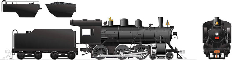 PREORDER Rapido 603017 HO Scale H-6-d/g: Unlettered, Wood Cab (DC/Silent)