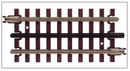 Atlas O 151-6051 21st Century Track System(TM) Nickel Silver Rail w/Brown Ties - 3-Rail -- 4-1/2" Straight, O Scale